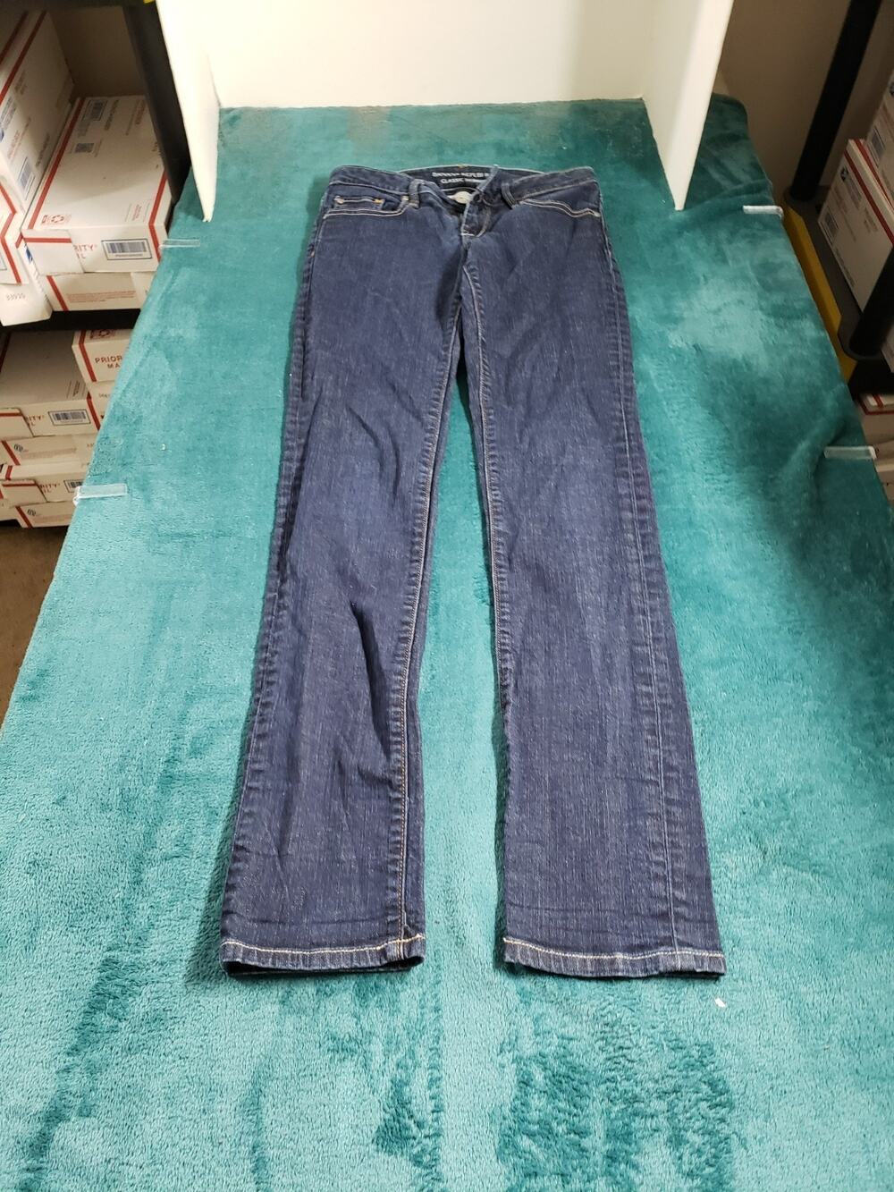 Banana Republic Jeans Size 0 Women Blue Pants Stretch Mid Rise Classic Skinny
